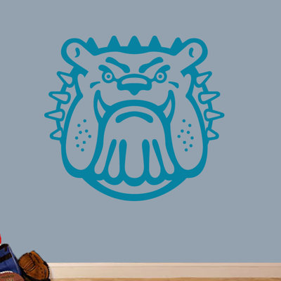 Décalcomanie murale bull dog mascotte