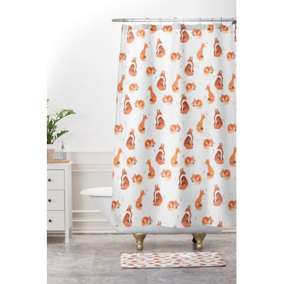 Tapis de salle de bain foxes fantaisie