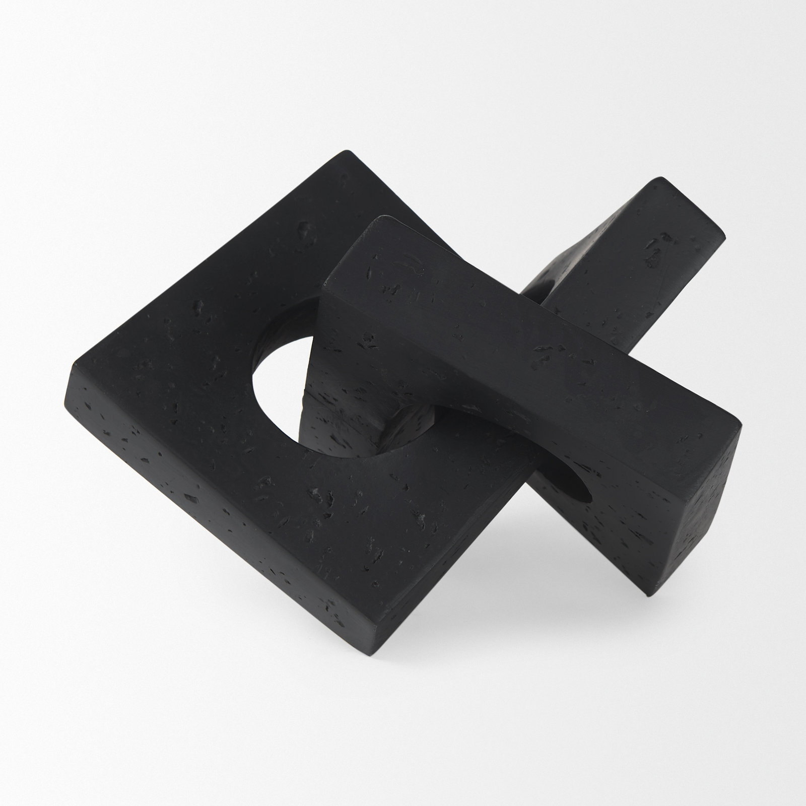 Arvis Sculpture, 4.53" H x 7.28" W x 6.85" D, Black
