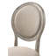 Charmant ensemble de chaises d'appoint en tissu et chêne