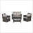 4 Pieces Outdoor Patio Furniture Sets-1837435242