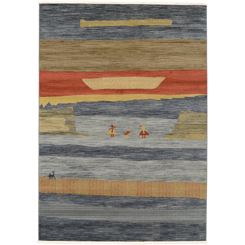 Abrigail Geometric Indoor Rug, Rectangle 7'1" x 10'