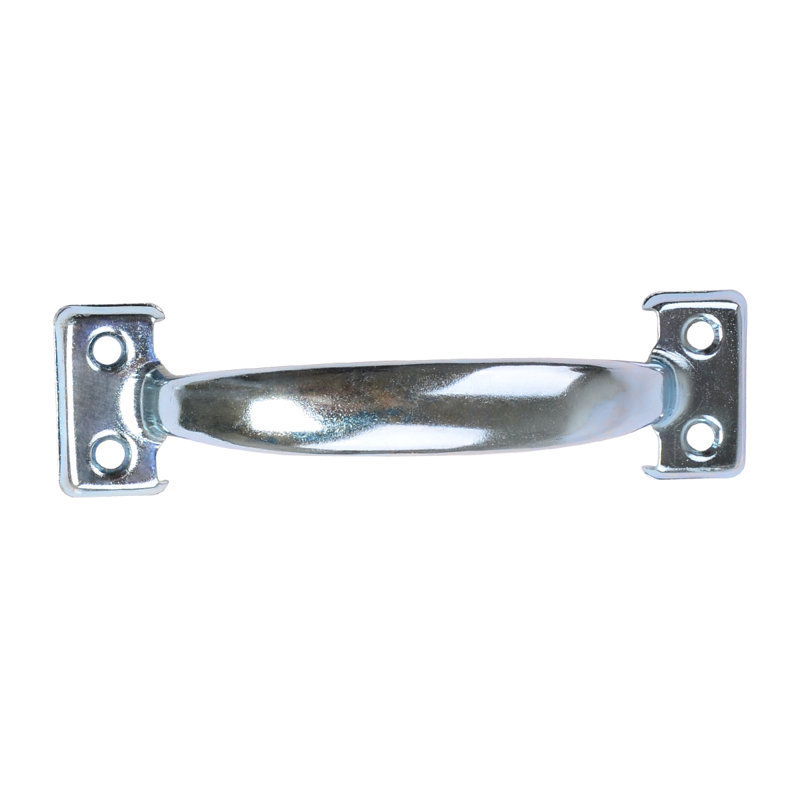 Poignée en acier pour sac multipaquet 5 1/2" center to center arche, Zinc plaqué argent
