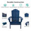 Chaise Adirondack en plastique Clarence-86691155