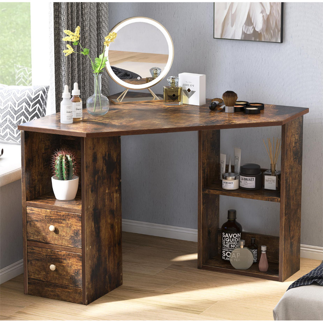 Lariyah 90Cm W L-Shape Writing Desk