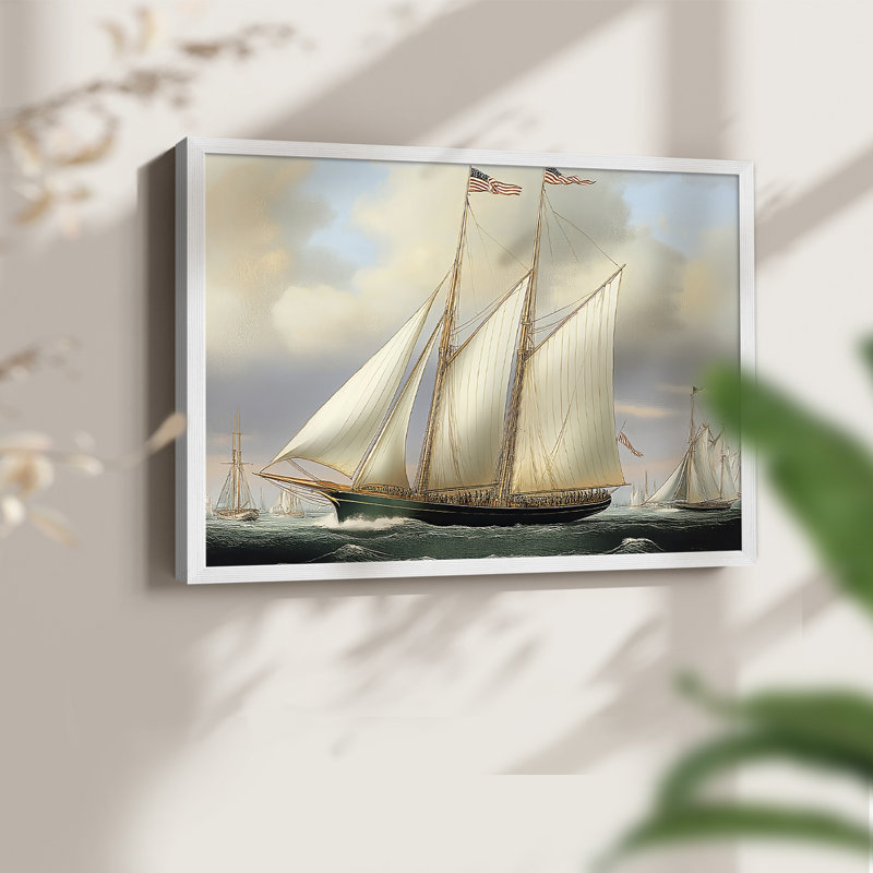 Nautical Series-CXV III - Reproduction encadrée - Restickable, H 11 po x l 14 po, Blanc