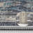 Soft Navy Machine Washable Oriental Area Rug For Living Room, Bedroom-797878944-782397407