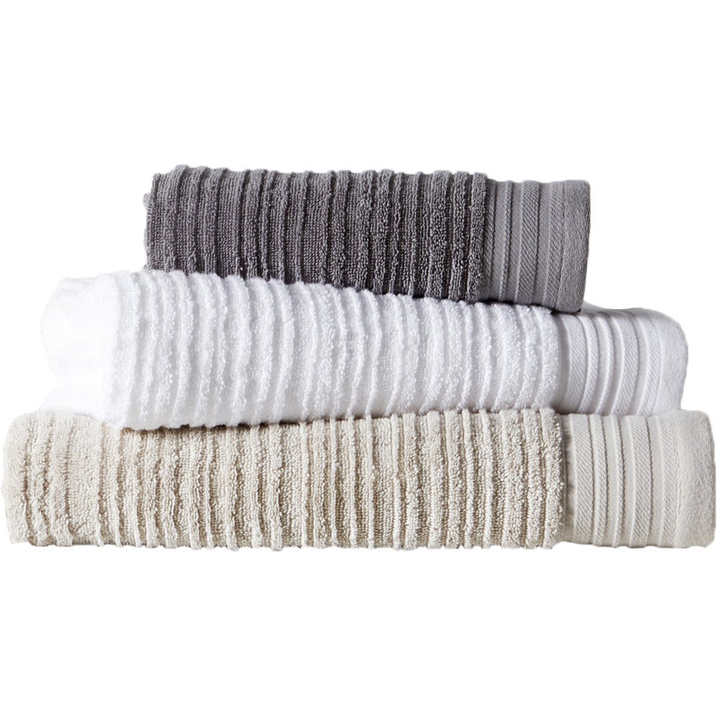 Launcest Cotton Midweight Bath Towel, White