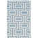 Rodgers Hand Woven Flat Weave Wool/Cotton Geometric Rug in Light Blue