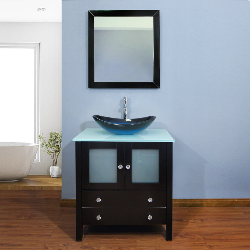 Khaqan 30" Single Bathroom Vanity Set , Black