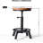 Altimari Swivel Adjustable Height Counter Stool with Metal Frame
