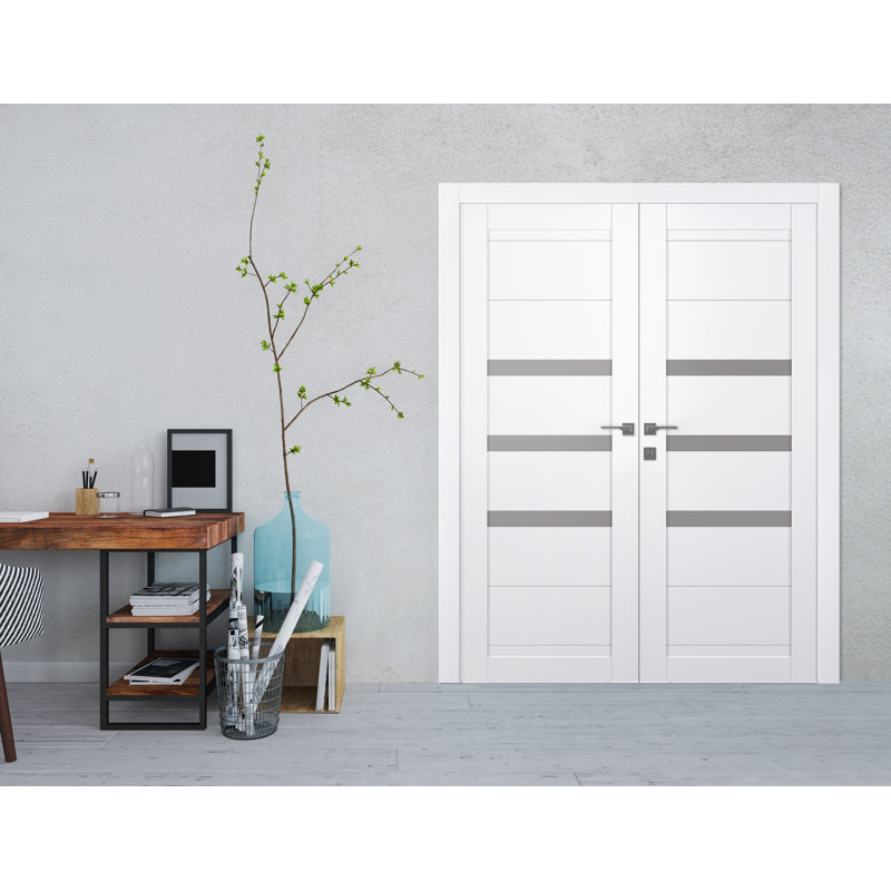 Porte standard lambrissée Dora, 47,75 po x 95,24 po