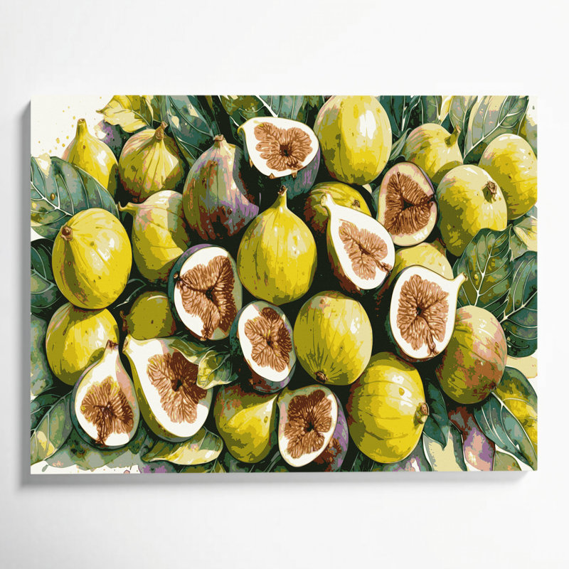 «Fruit Fig Kadota», art mural sur toile, H 20 po x l 24 po