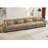 Super Comfort Oversized Modular Velvet Sectional Sofa With Movable Ottoman, Deep Seat, And Convertible L Shaped Design For Living Room-1212065698