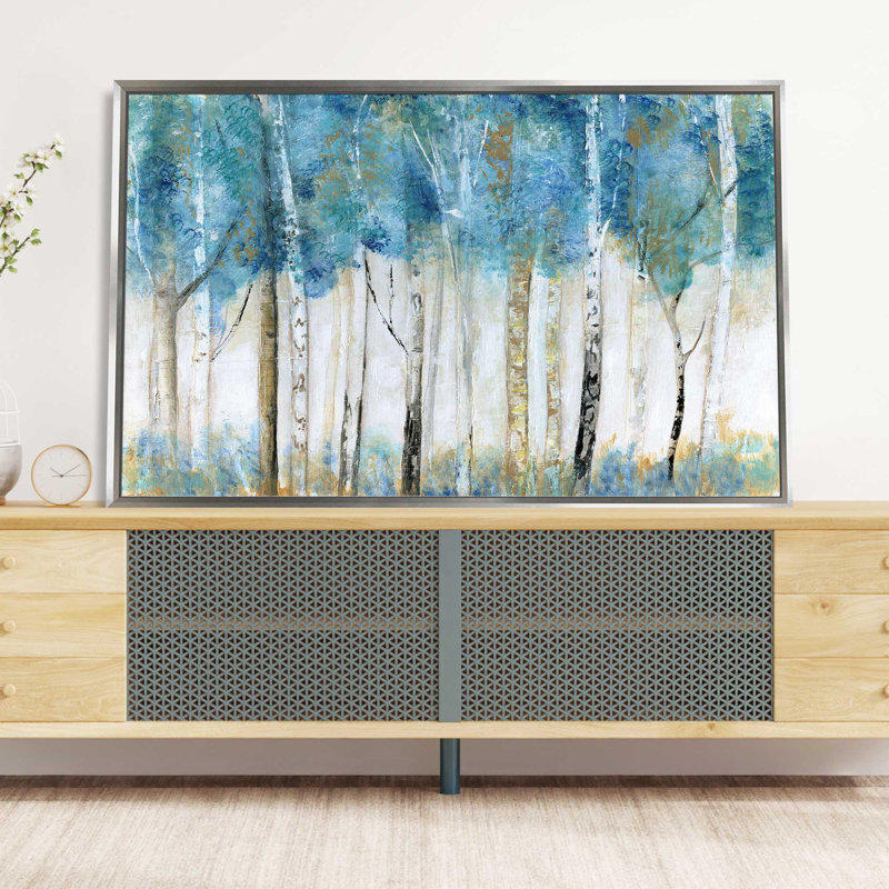 Magical Wood - Peinture, L 51,5 po x H 31,5 po, Encadrement argenté