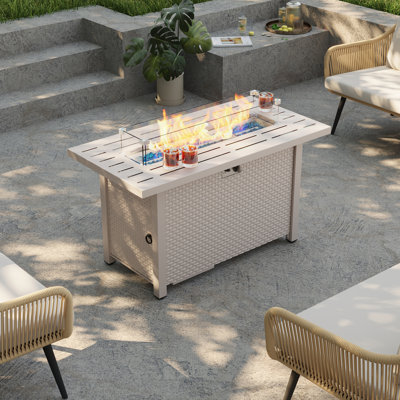 Aluminum 50,000 Btu Fire Pit Table