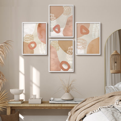 «Modern Abstract Pink Tan
