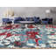 Tapis multicolore et rouge noué à la main de haute qualité-63321425