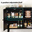 Buffet avec 3 portes en rotin et armoire de rangement pour le salon du vestibule-230329698