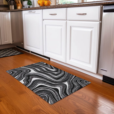 Lamanna Washable Abstract Indoor / Outdoor Rug