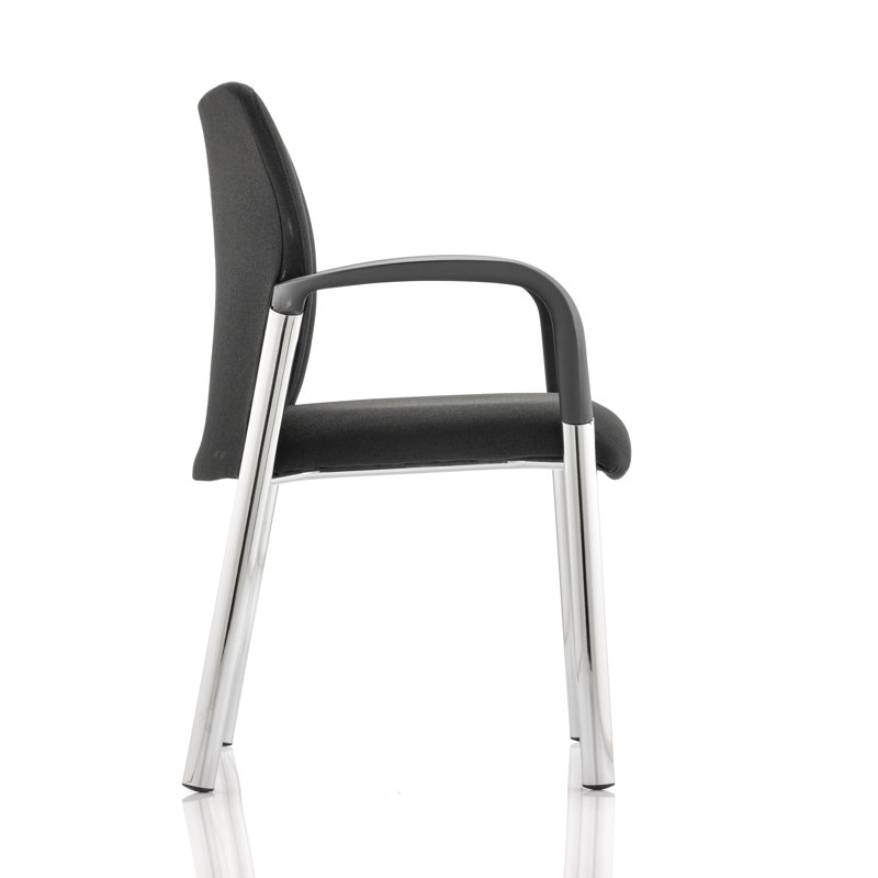 Meyrin Waiting Room Chair, Black, With Arms