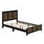 Lit plateforme avec table de chevet et commode avec rangement-990816132