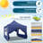 10 Ft. W x 10 Ft. Pop Up Canopy with 4 Removable Sidewalls, Sandbags, Stakes & Ropes-100865495