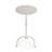 Eisenman Alisier 11.5" W Round Griege Iron Pedestal Side Table, Gray-133430806