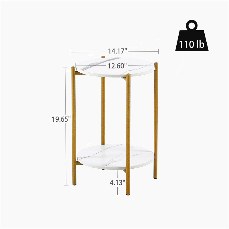 Samav Single Coffee Table, Living Room Table, Modern Coffee Table, Small Coffee Table With Bottom Shelf, White