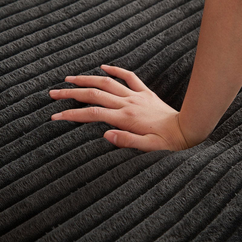 Canapé rond surdimensionné en velours côtelé de 78,5 pouces, convertible en deux fauteuils inclinables, canapé-lit 2 en 1, conception de coussin pour le cou avec cinq coussins décoratifs