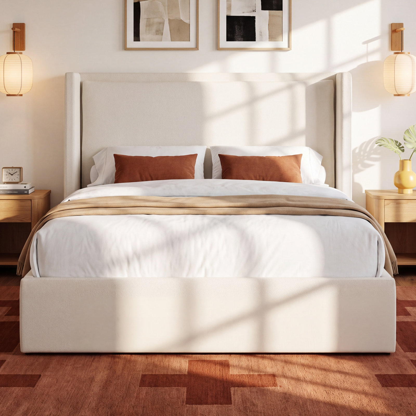 Rosehilde Wingback Bed, Queen