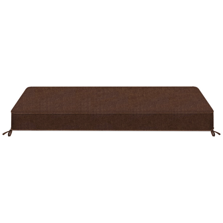 Coussin de banc personnalisable de 1 po de hauteur pour mobilier d'intérieur / extérieur / chaise / siège de fenêtre, mousse à haute résilience 75D de qualité supérieure