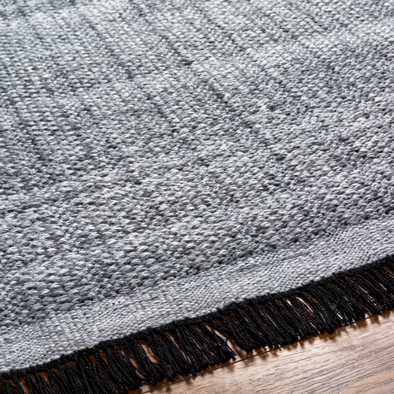Striped Area Rug, Rectangle 2' x 3', Charcoal