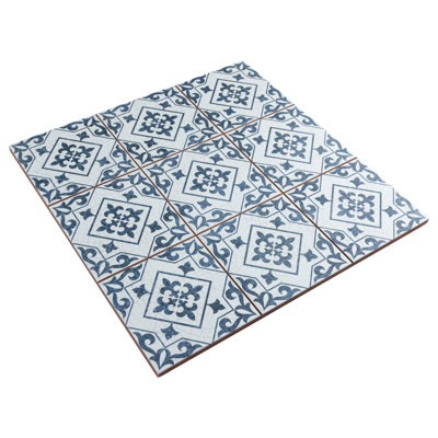 Carreau de céramique à motif pour mur et plancher 13 po x 13 po Harmonia