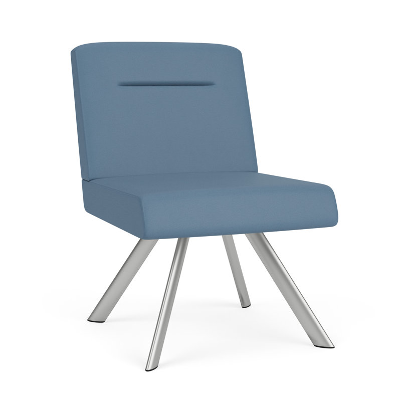 Fauteuil d'invité Willow, Argent argent, Open House Quarry - bleu
