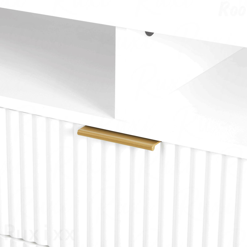 Meuble télé, blanc, Blanc