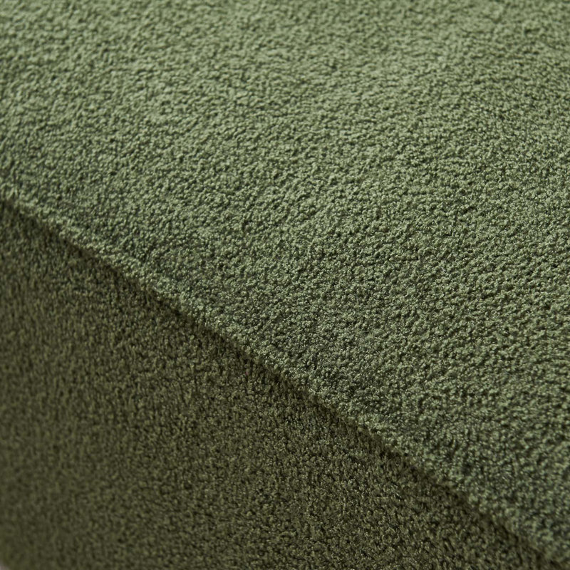 Canapé modulaire 3 pièces Danisa, Tissu vert agneau