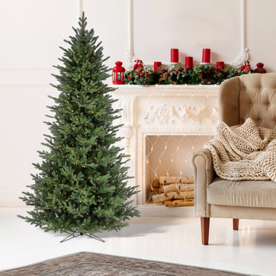 7.5'x54"D LED Slim Douglas Fir Tree