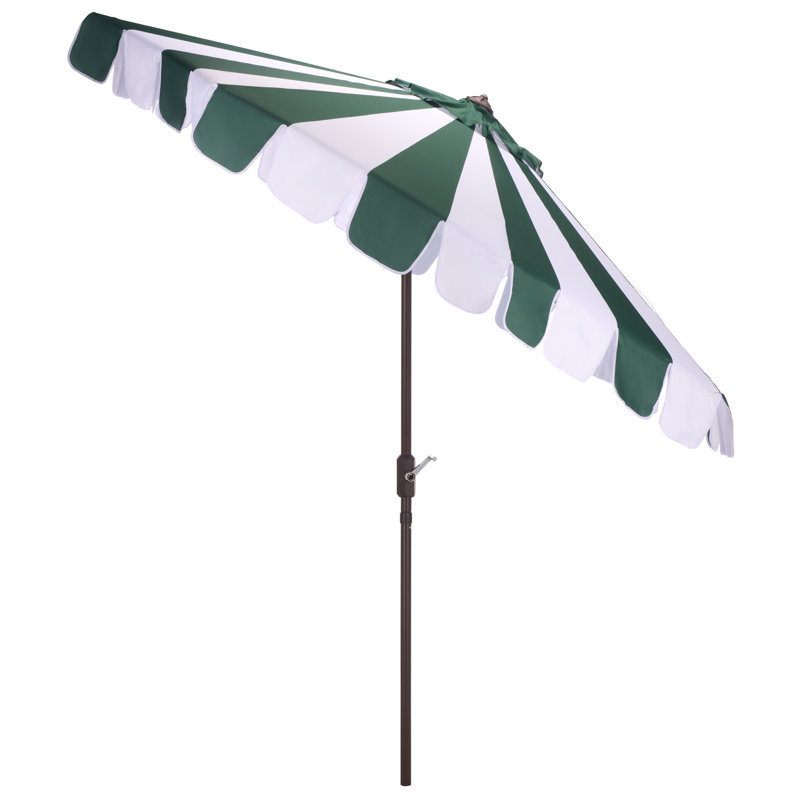 256.01cm Market Parasol, Hunter Green Stripe