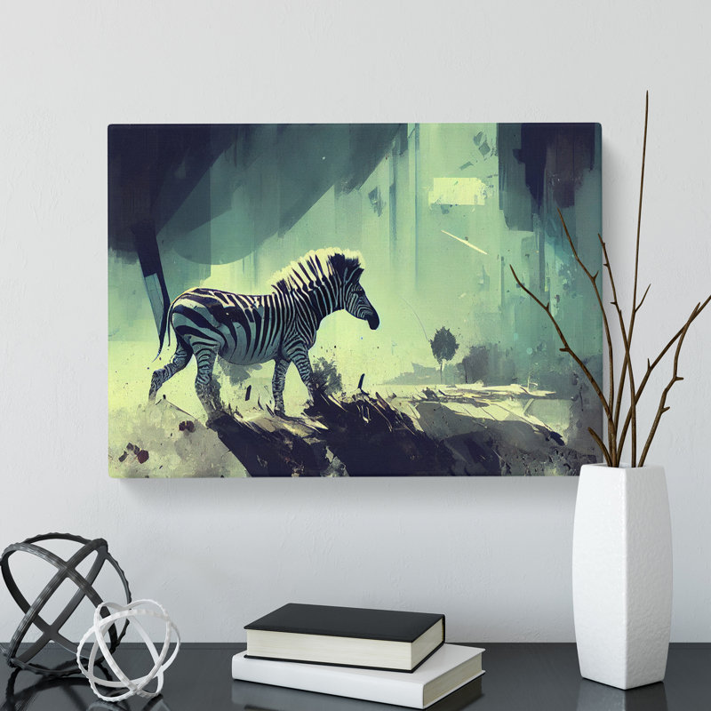 Zebra Painting Vol.1 - Wrapped Canvas, 50cm H x 76cm W