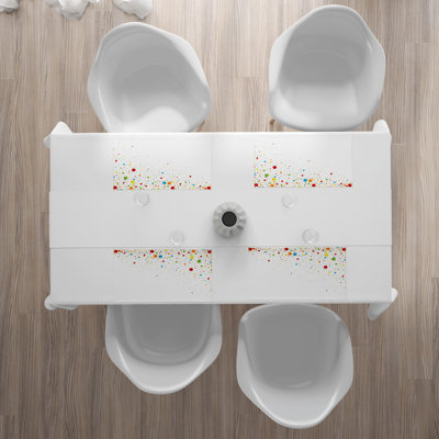 Polyester Polka Dots Rectangle Placemat