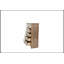 Commode à tiroirs en bois au fini naturel naturel avec beaucoup de rangement, chêne rustique gris ou brun, mobilier de chambre durable et élégant
