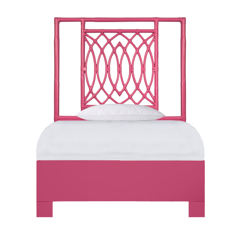 Haskins Platform Bed, Twin XL, Pink