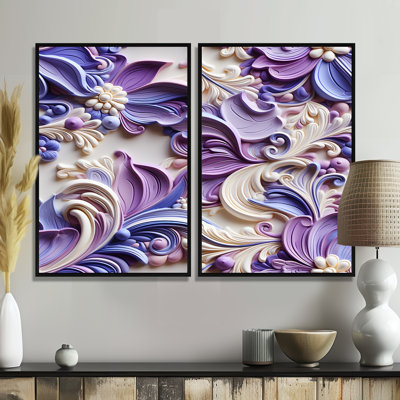 Mauve et lavande mauve - Paisley