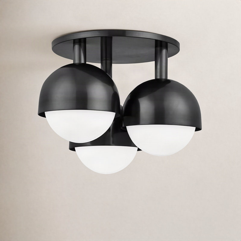 Foster 3 - Light Semi Flush Mount, Old Bronze