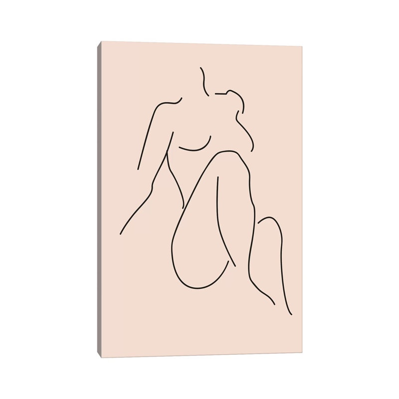 Nude I 1 Piece Wrapped Canvas Painting, 20.32 cm H x 30.48 cm W