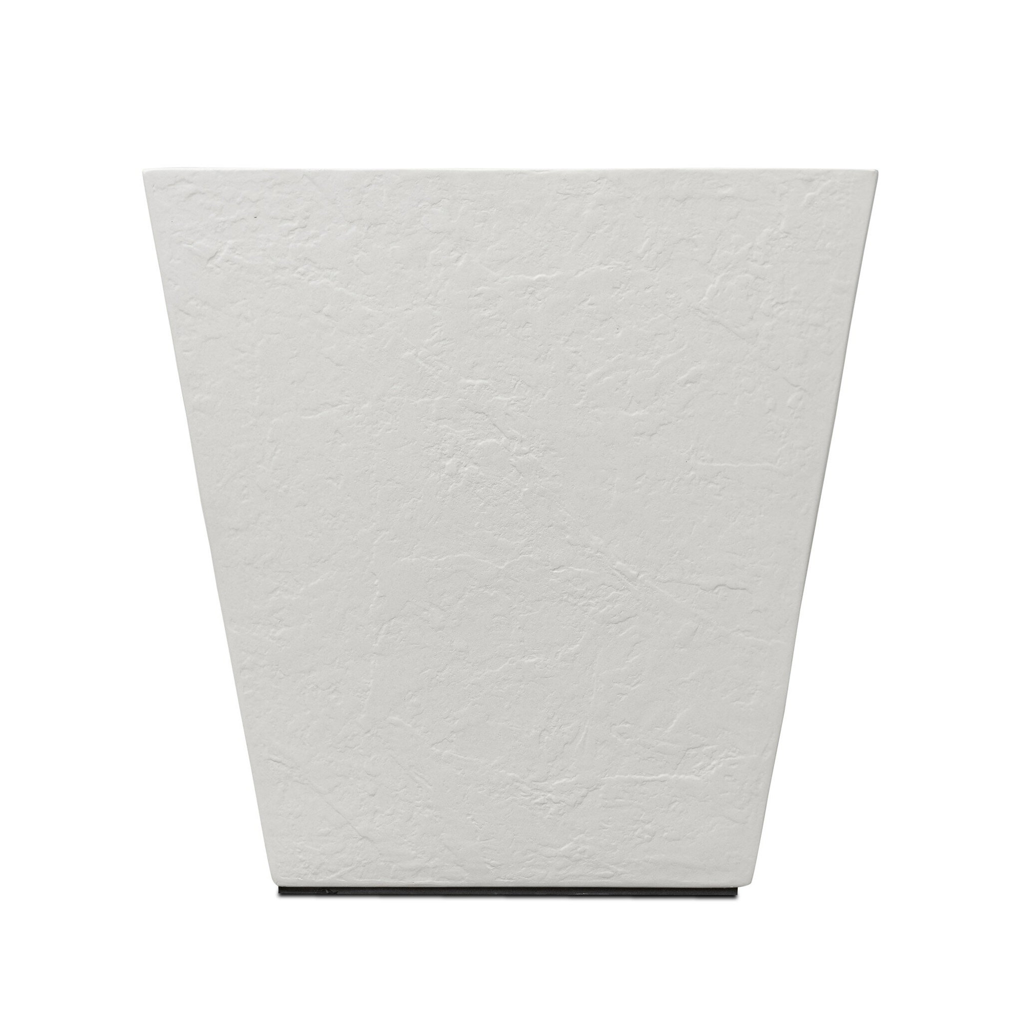 Nael Planter Box, 18" H x 18" W x 18" D, Textured White Concrete