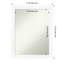 Miroir mural non biseauté blanc-1293271126