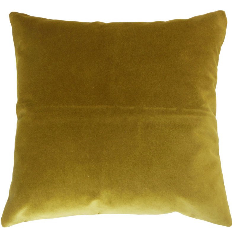 Calyse Reversible Throw Pillow, Height(18") x Width(18"), Mustard