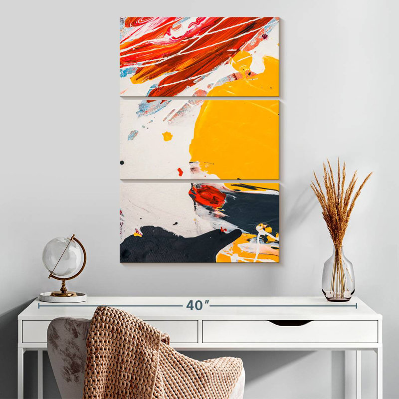 Avery Abstract Splatter Expression, 32'' H X 20'' W